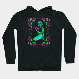 Zombie Girl Book Lover - Goth Monster Reader Hoodie